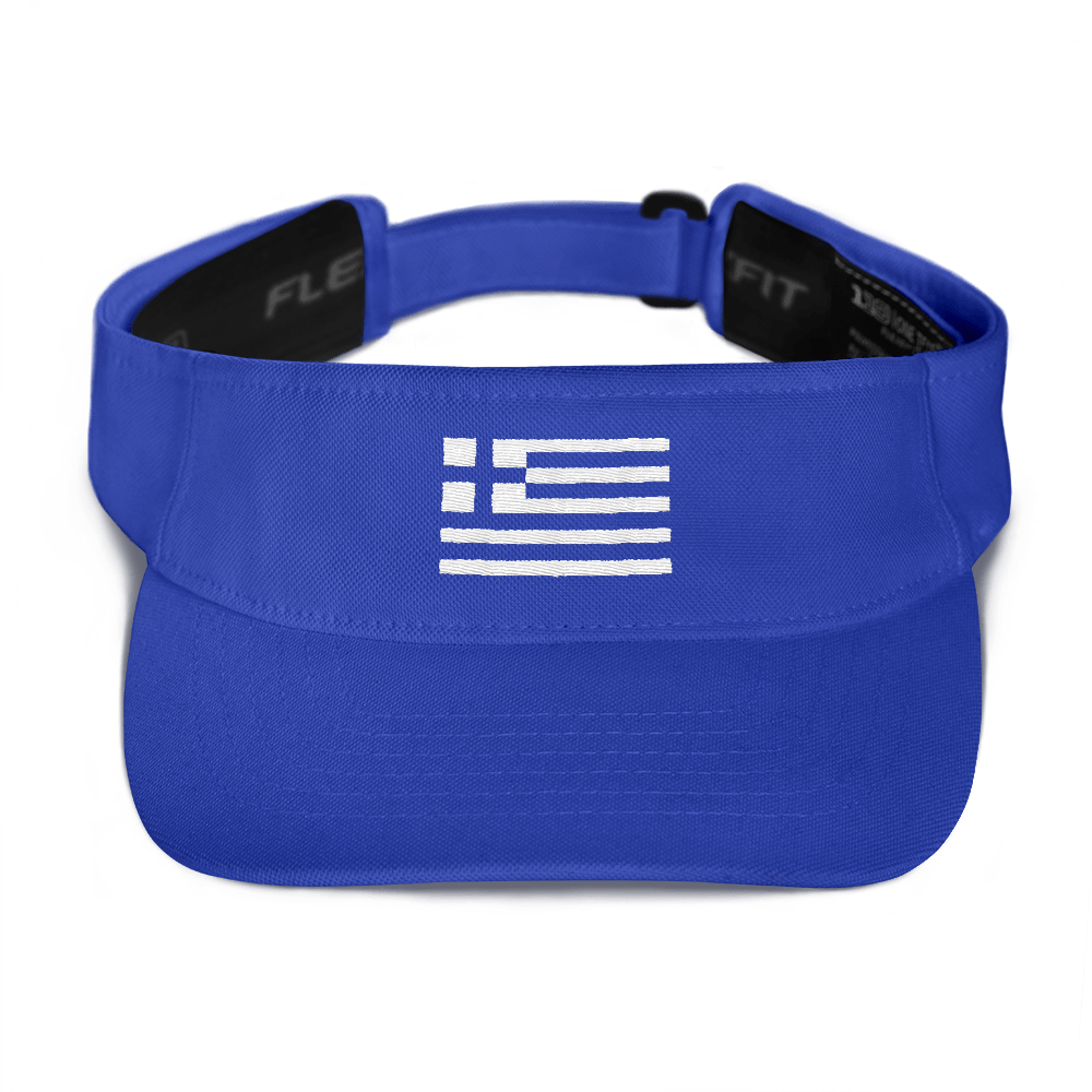 Monochrome Greek Flag (Visor)