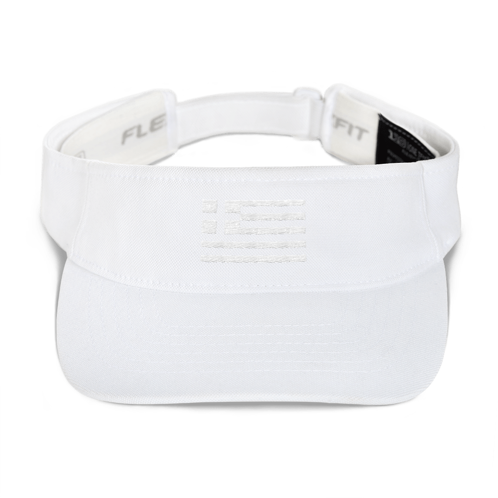 Monochrome Greek Flag (Visor)