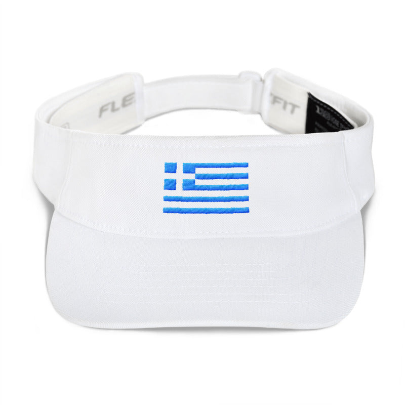 Monochrome Greek Flag (Visor)