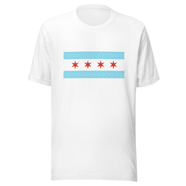 Greek Chicago Flag (Unisex T-Shirt)