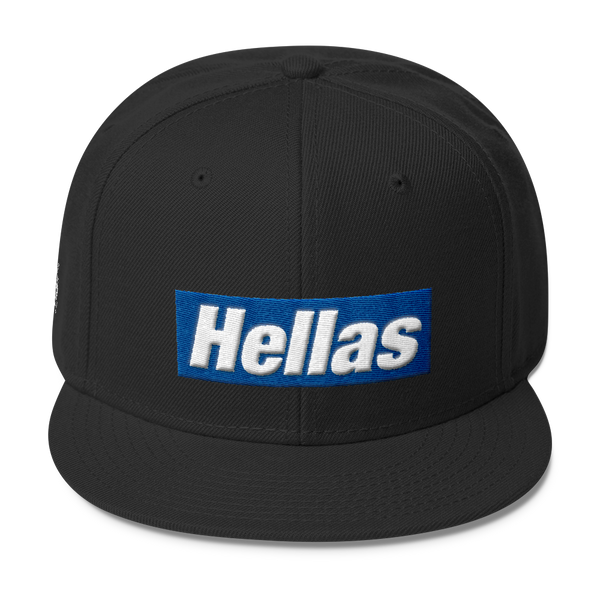 Hellas - Blue (Wool Blend Snapback)