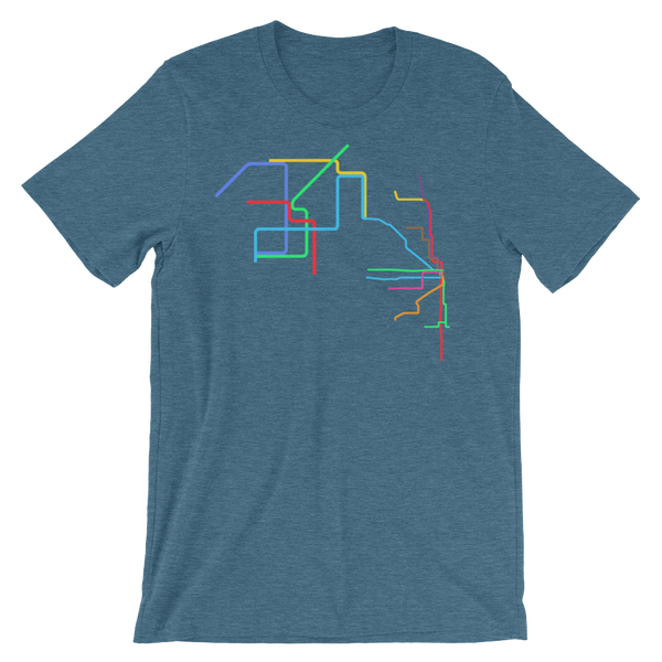 Metro-Chicago (Unisex short sleeve t-shirt)