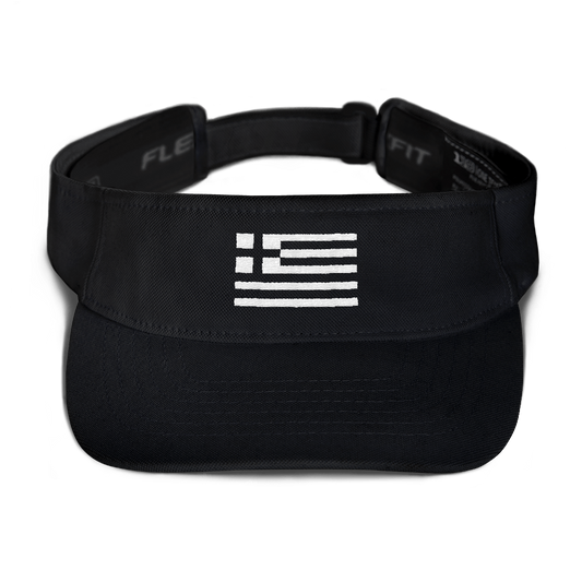 Monochrome Greek Flag (Visor)