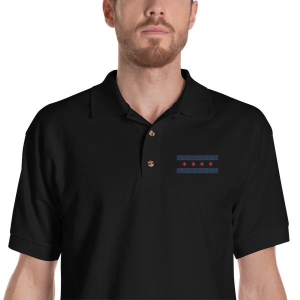 Greek-Chicago (Embroidered Polo Shirt)